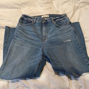 Abercrombie and Fitch Ankle straight high rise